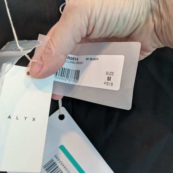 𝅺1027 alyx 9sm black toggle dress M BNWT - Picture 5 of 9